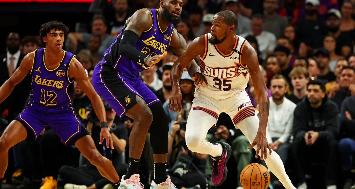 Durant and Booker Star for Suns in Lakers First Defeat of the Season