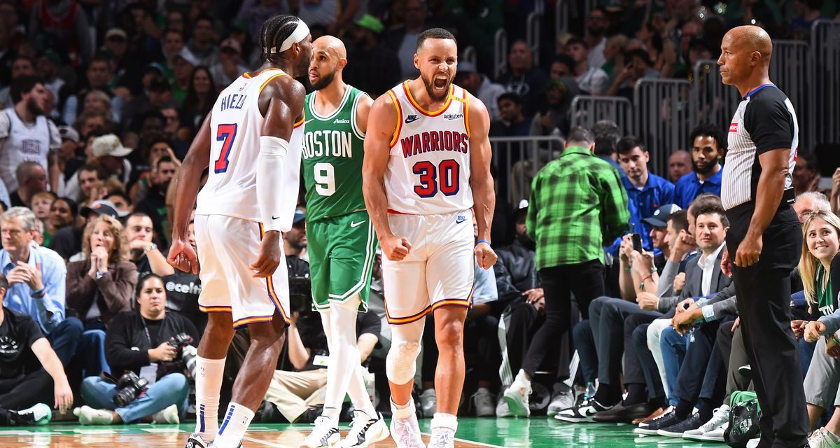 Curry Leads Warriors in Win Over Celtics in Boston