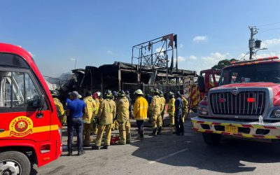 Three firefighters injured while fighting Superior Honda Parts blaze